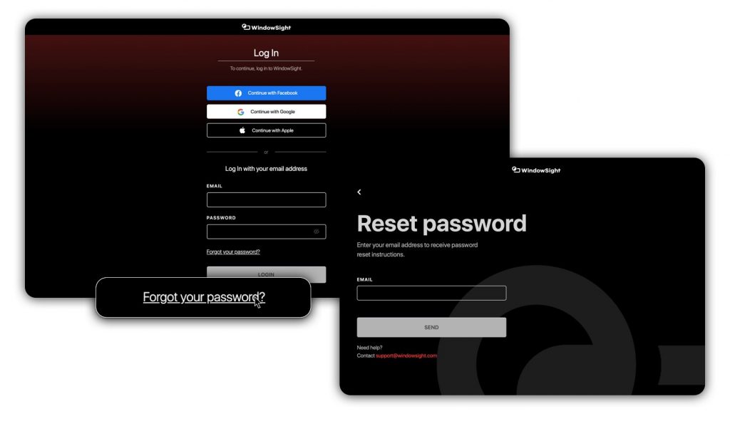 How to reset your password on your account